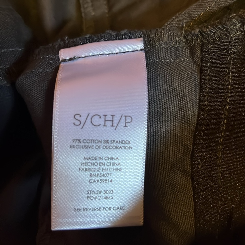 CAbi #3023 Jacket Twighlight Aymmetrical Moto Zip Crop Cotton Small - Picture 5 of 6